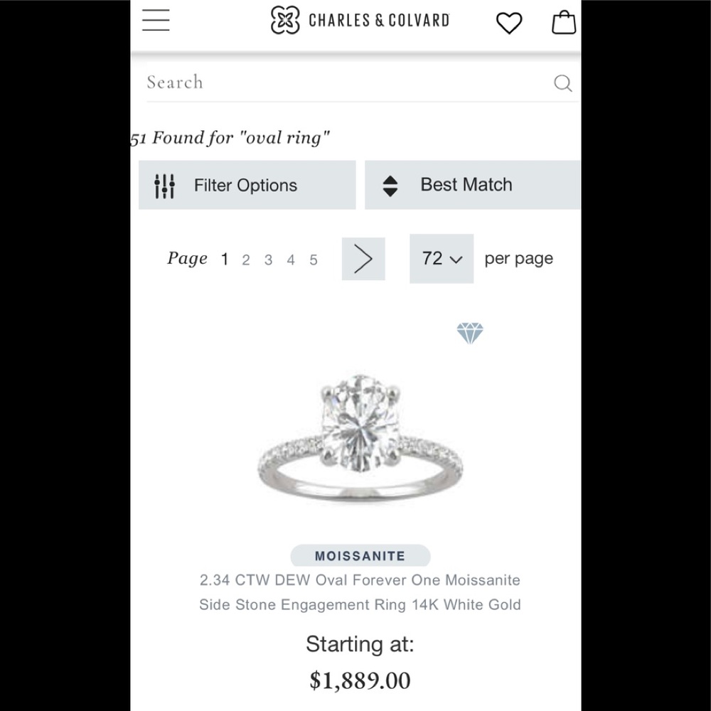 The Mila Ring - 4.5ct Oval Moissanite Ring - Picture 16 of 16